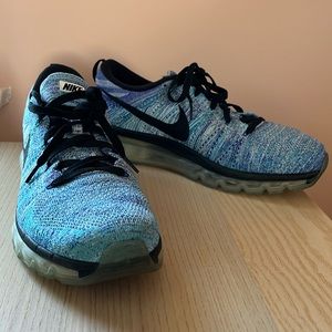 NIKE Flyknit Air Max Chlorine Blue Mens 12.5